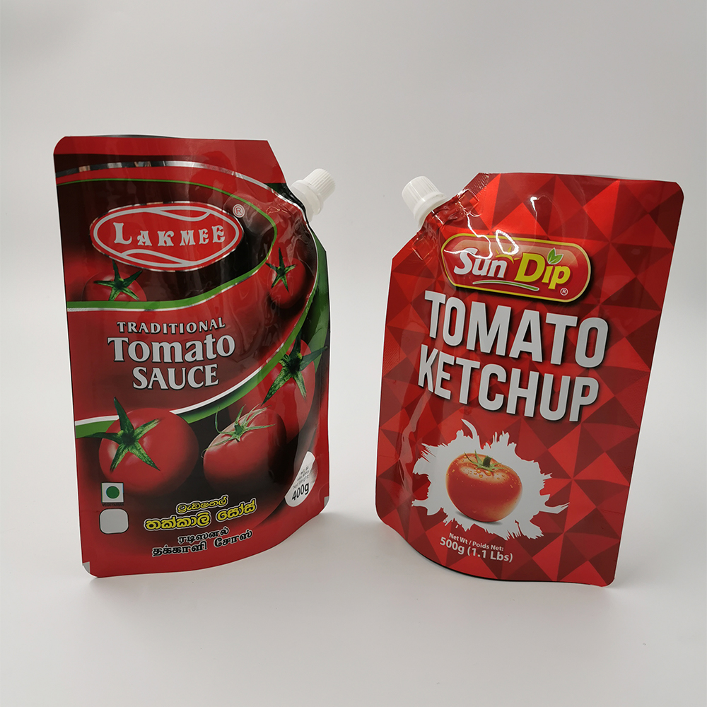Ketchup Spout Packaging Pouches