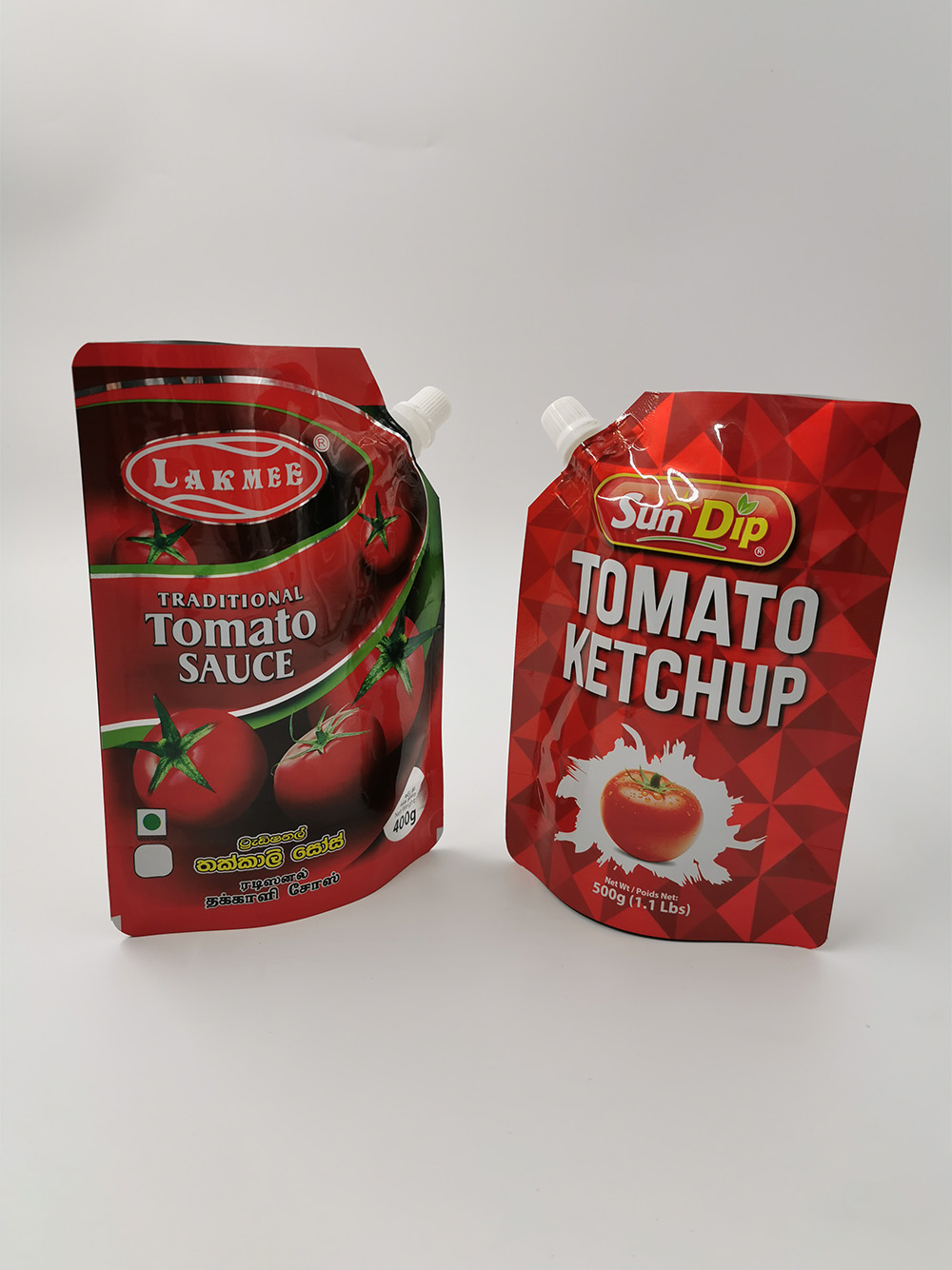 Ketchup Spout Packaging Pouches