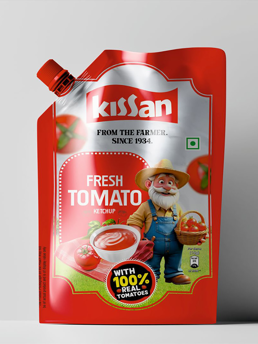 Ketchup Spout Packaging Pouches