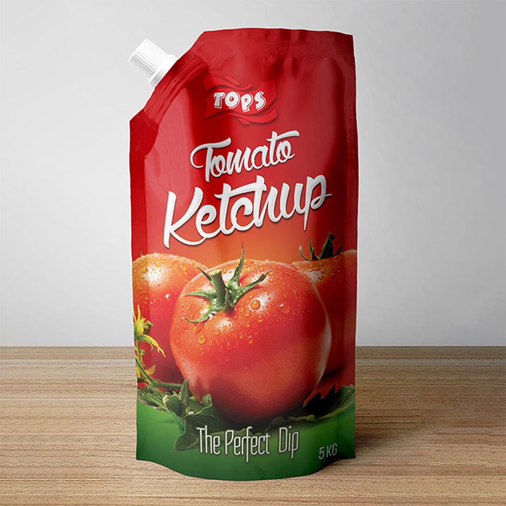 Ketchup Spout Packaging Pouches