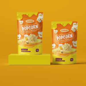 Stand up pouch for popcorn - aluminum foil or recyclable