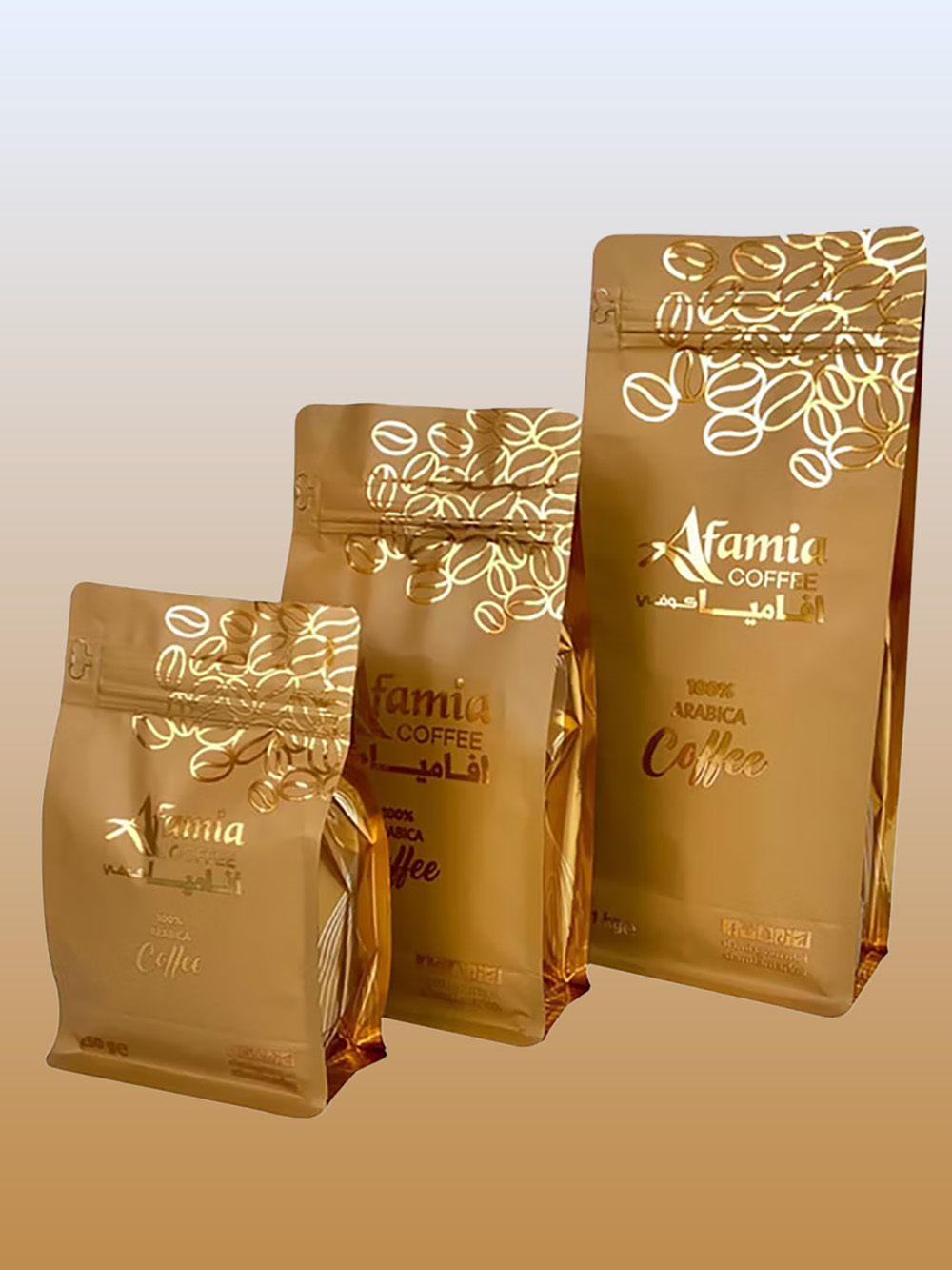 Aluminium Foil Coffee Bags at wholesale & custom sizes