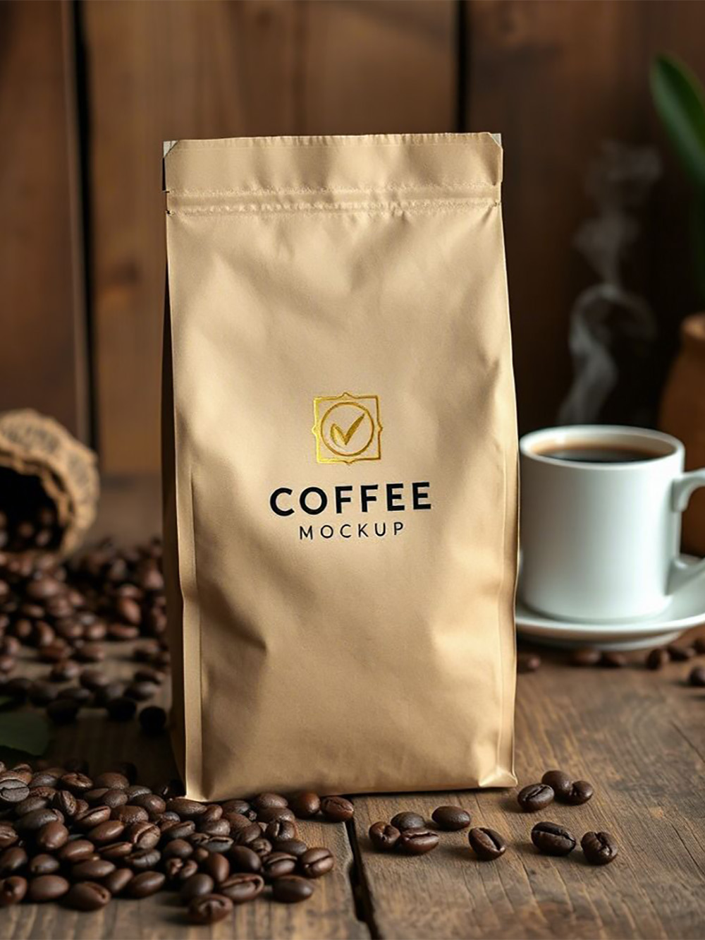 Brown Kraft Paper Flat Bottom Pouch EU Compliant Packaging Wholesale