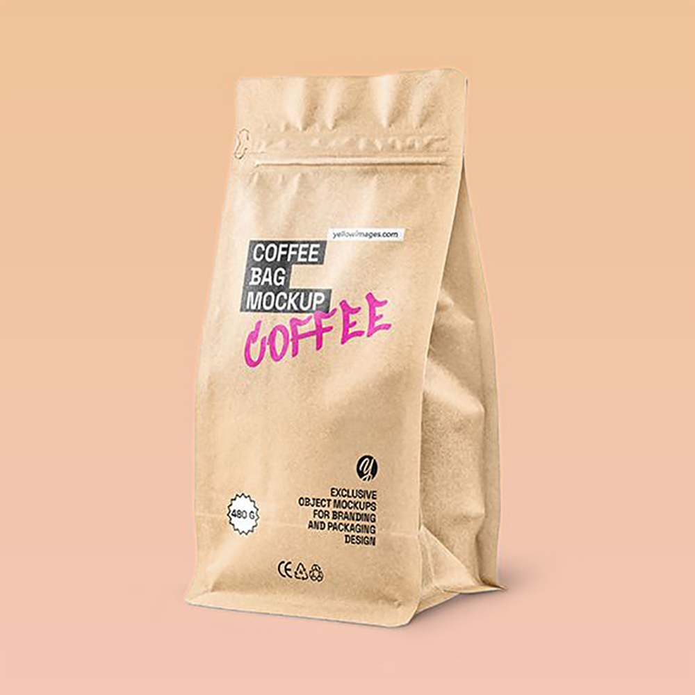 Brown Kraft Paper Flat Bottom Pouch EU Compliant Packaging Wholesale