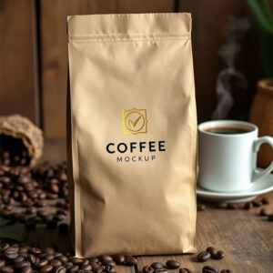 Brown Kraft Paper Flat Bottom Pouch EU Compliant Packaging Wholesale