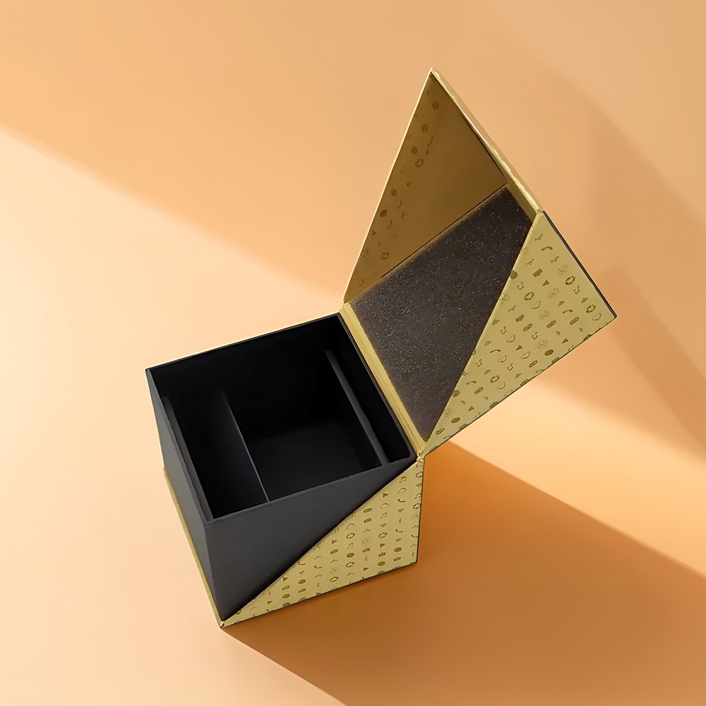 Luxury rigid packaging box with durable cardboard insert