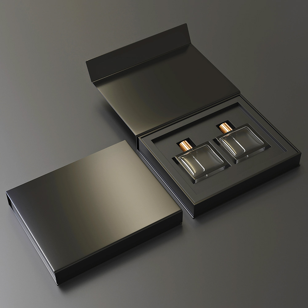 Premium rigid setup box with custom cardboard inner insert