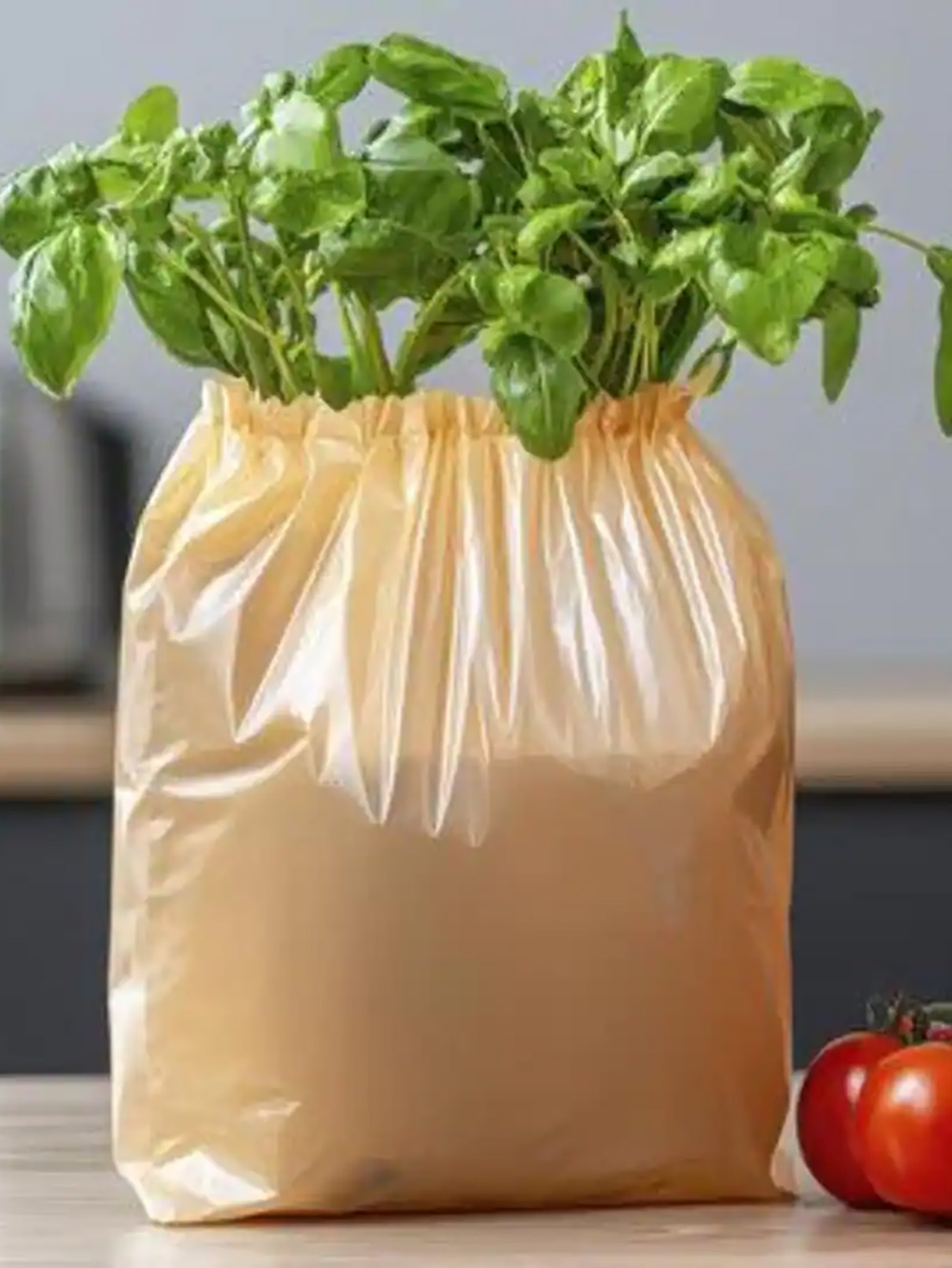 Printed jute shopping bag for grocery use