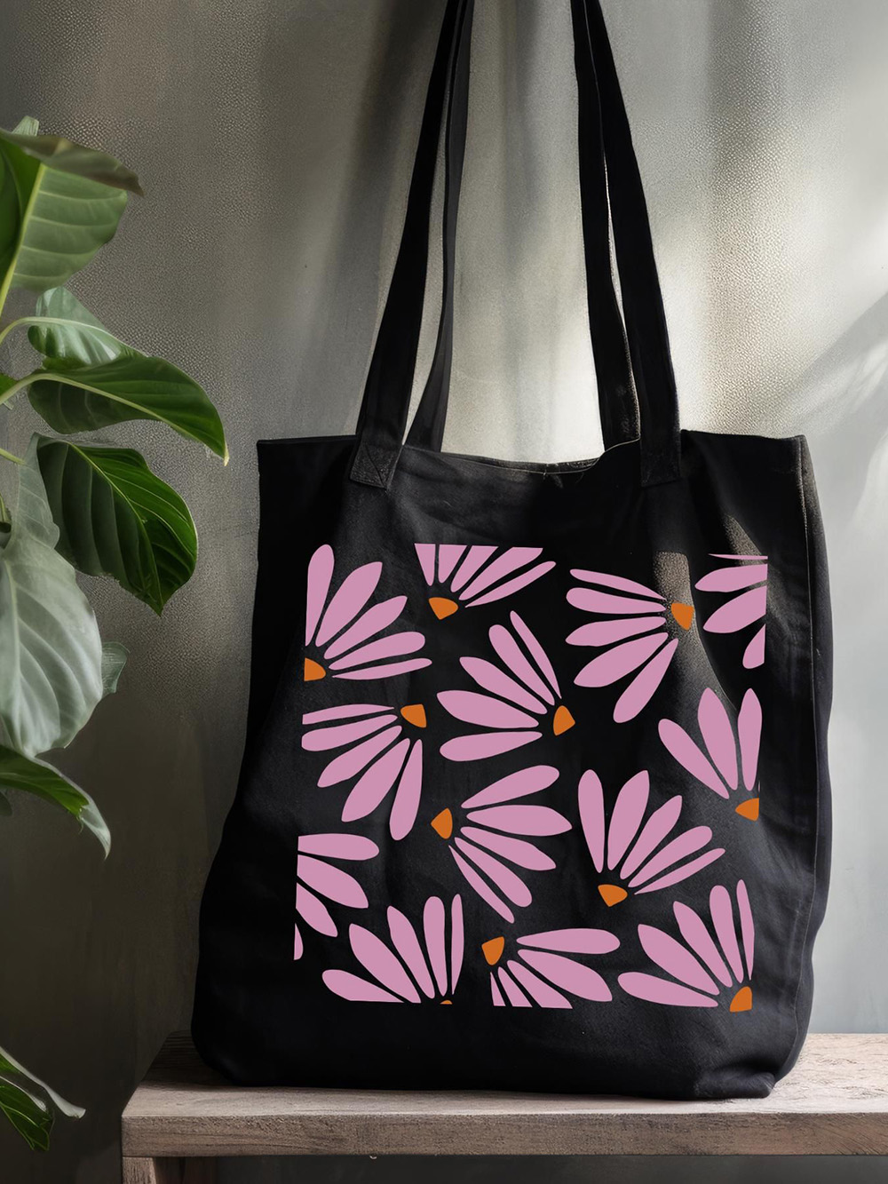 Printed jute shopping bag for grocery use