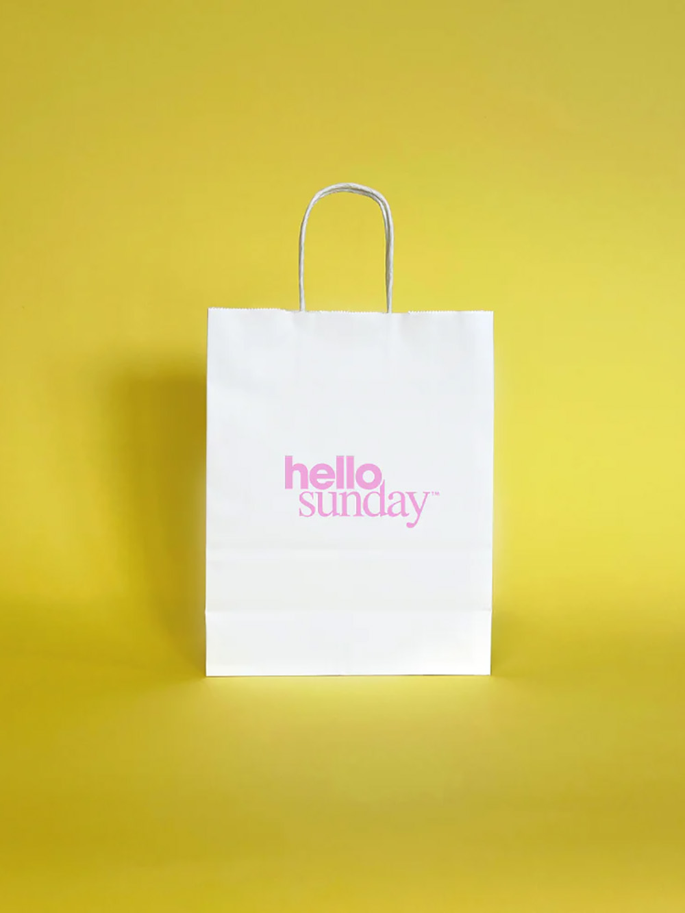 Sustainable paper shopping bag with handles
