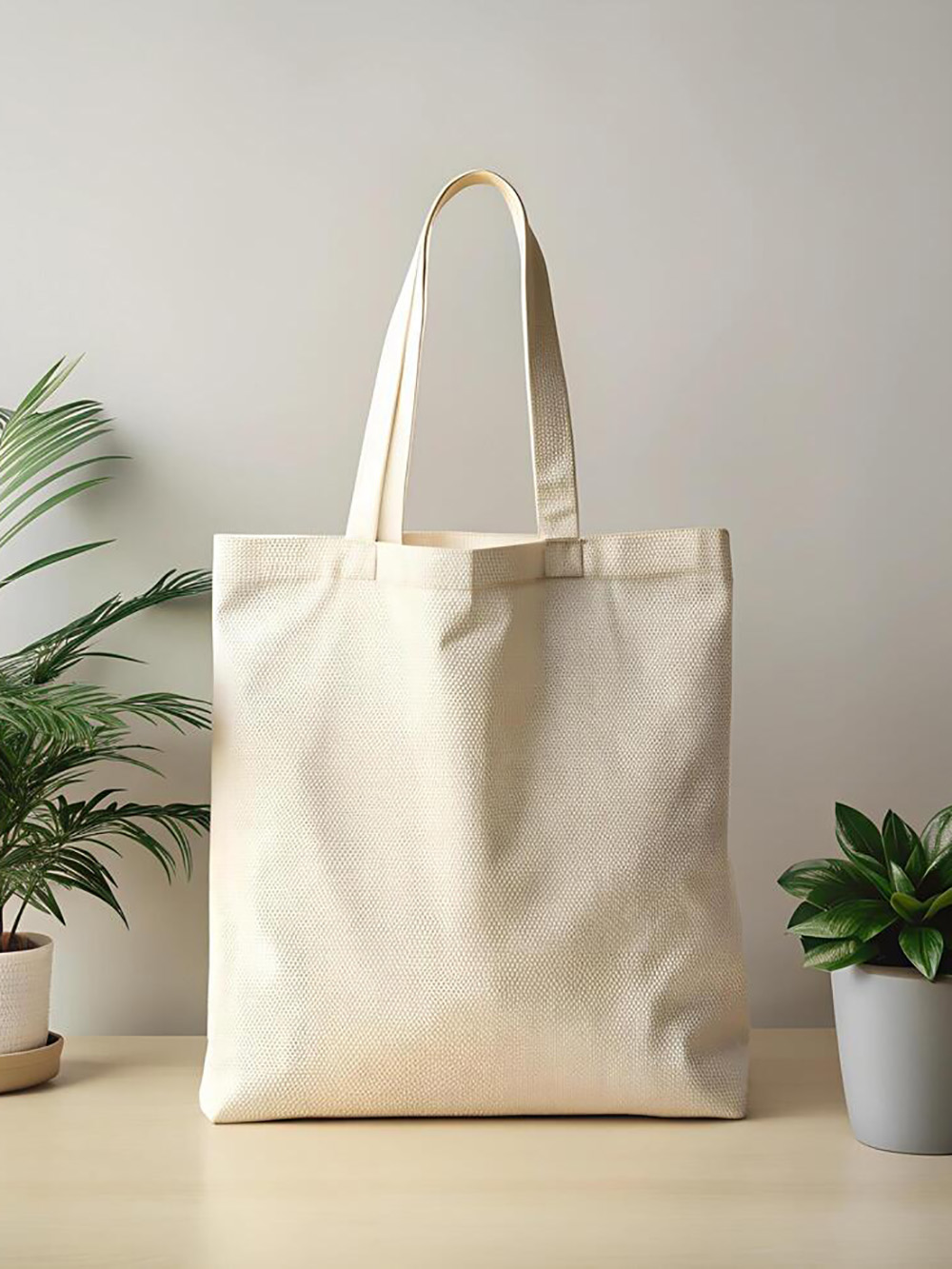 Printed jute shopping bag for grocery use