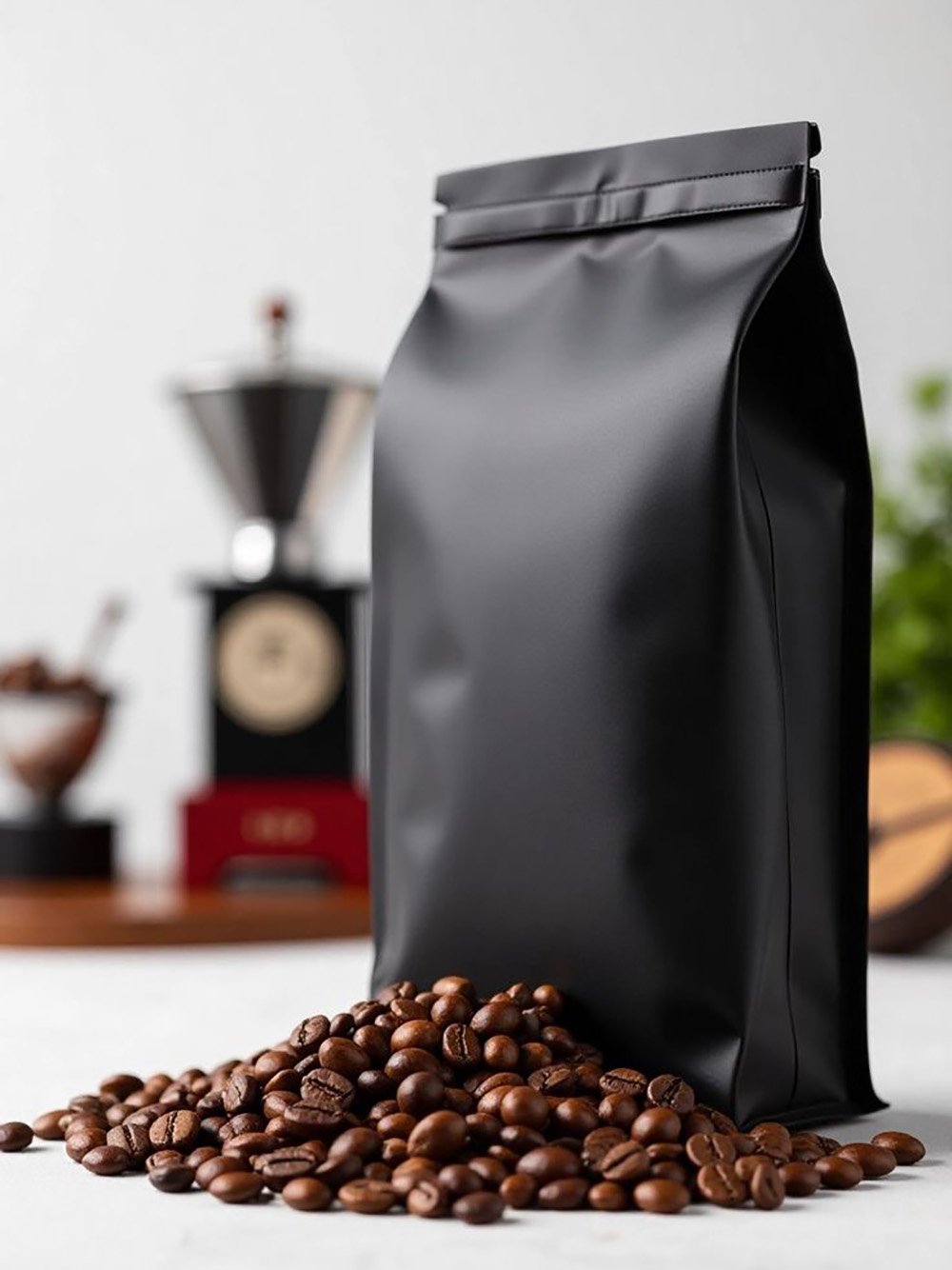 Custom Flat Bottom Coffee Bag