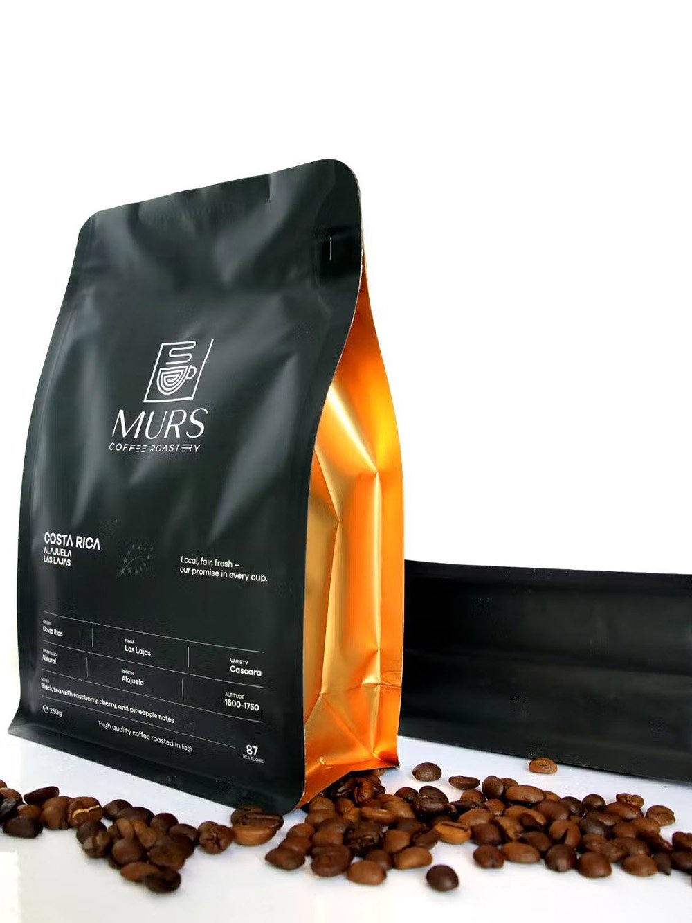 Custom Flat Bottom Coffee Bag