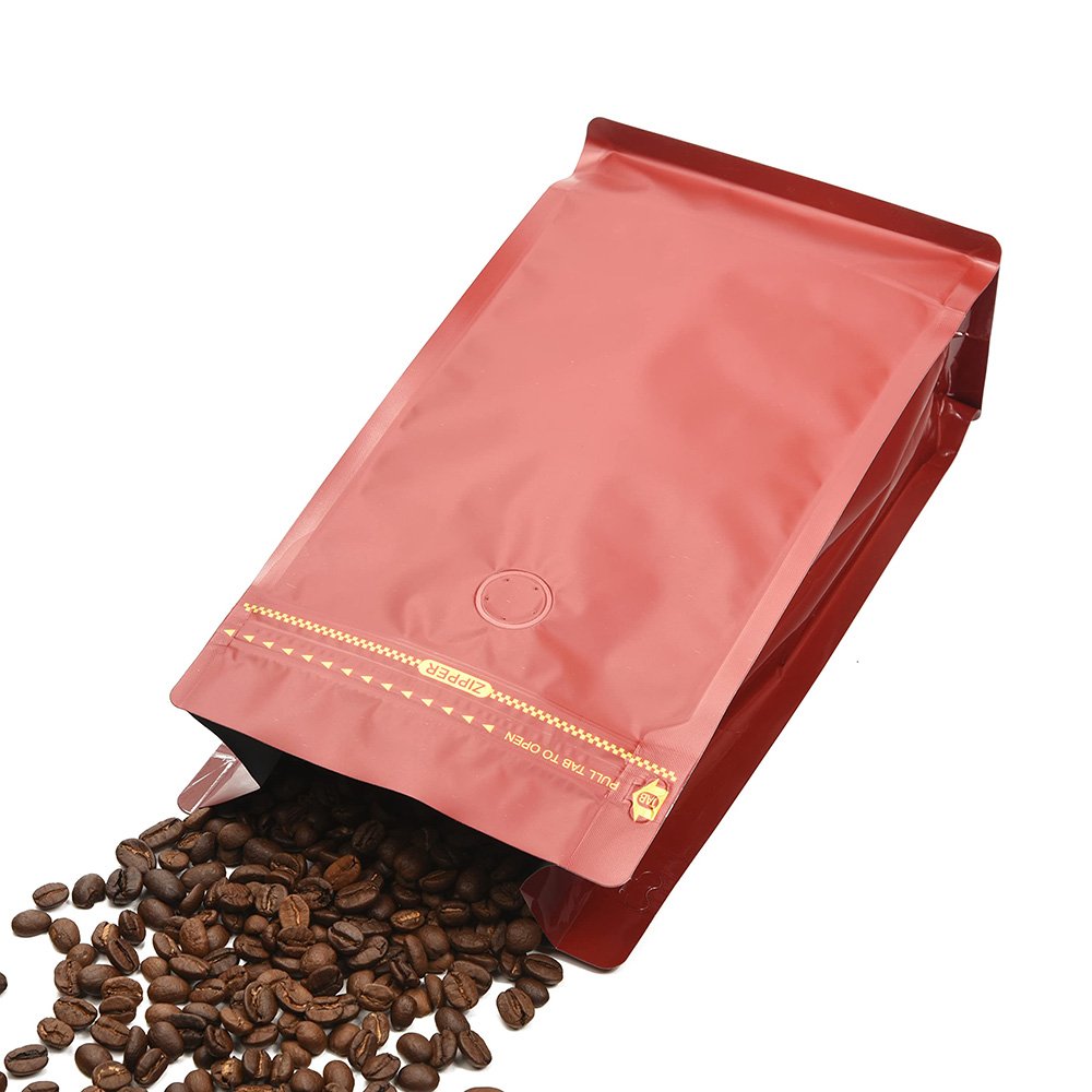 Custom Flat Bottom Coffee Bag