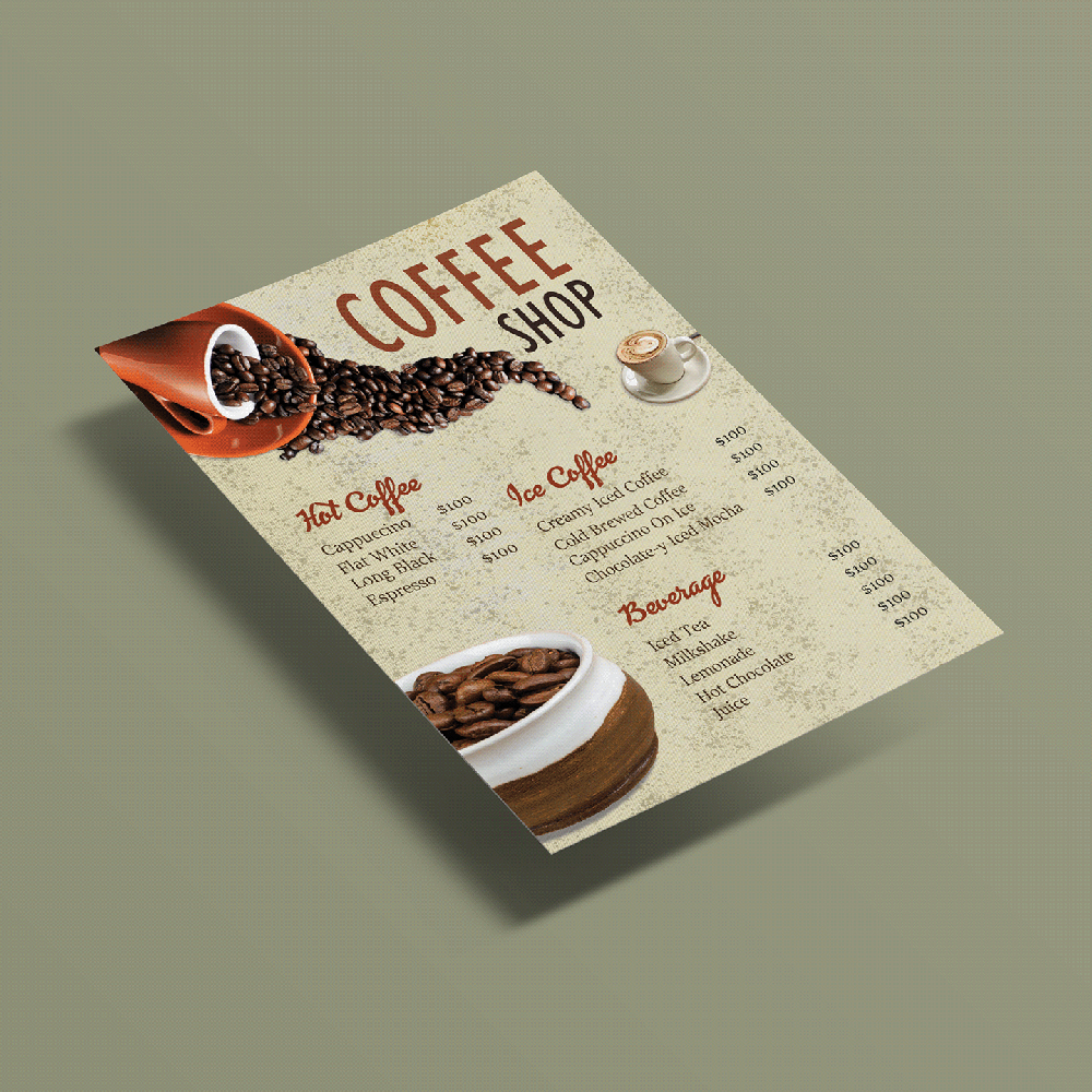 Custom Menus Printing