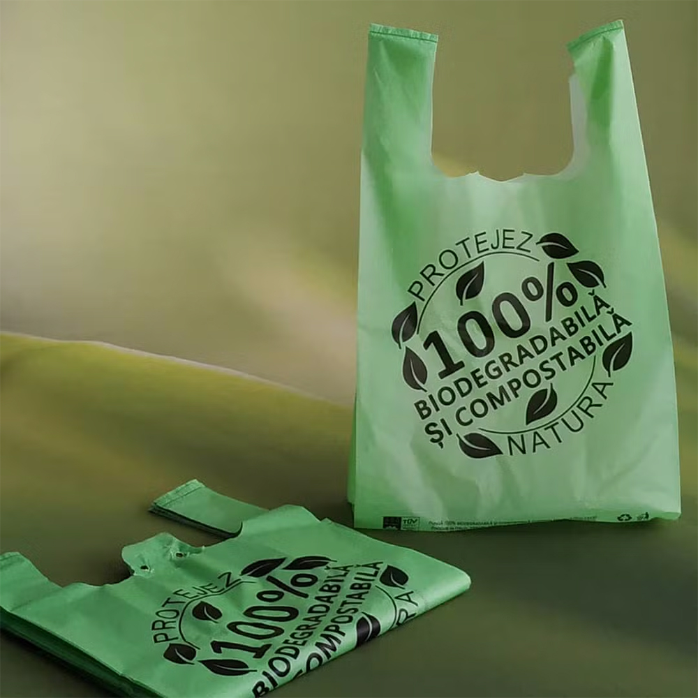 Custom eco-friendly shopping bag with brand logo