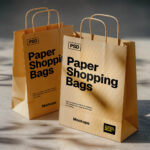 Custom eco-friendly shopping bag with brand logo