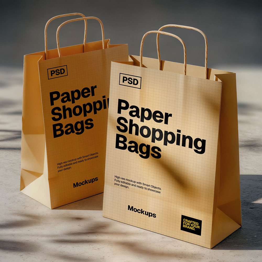 Custom eco-friendly shopping bag with brand logo