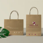 Custom eco-friendly shopping bag with brand logo