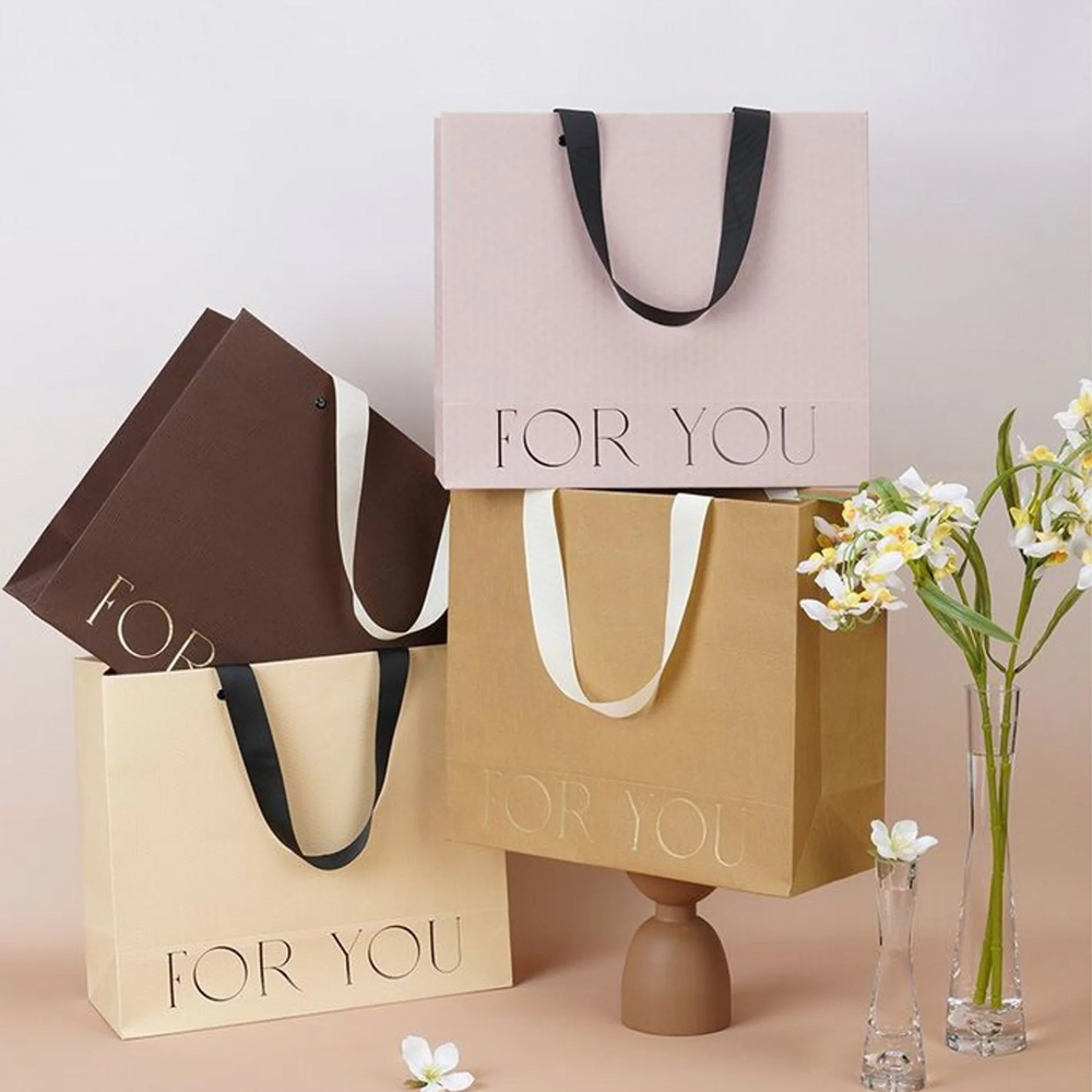 Custom eco-friendly shopping bag with brand logo