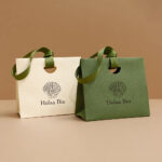 Custom eco-friendly shopping bag with brand logo