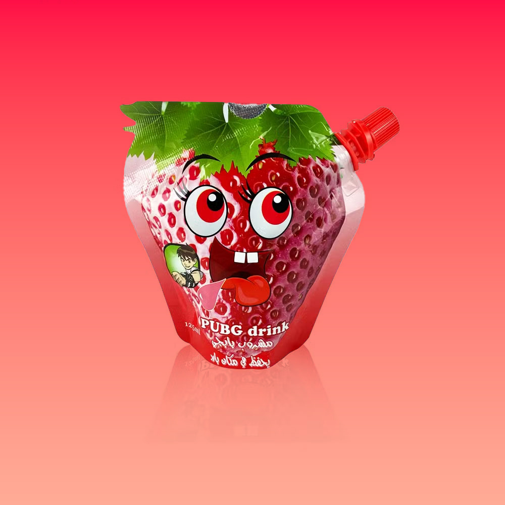 Custom spouted stand-up barrier pouches for liquid juice jelly packaging