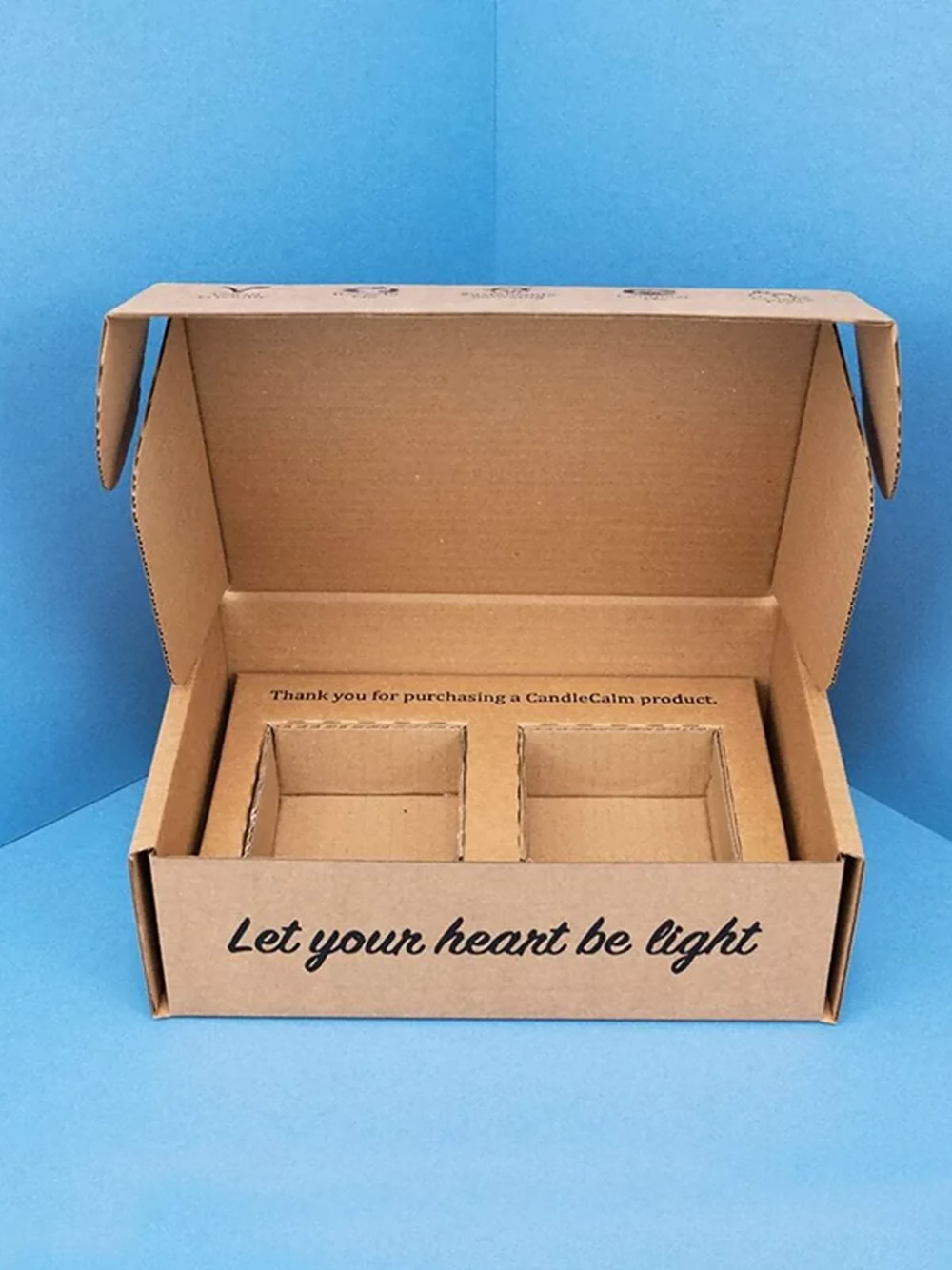 Luxury candle mailer boxes with custom interior printing