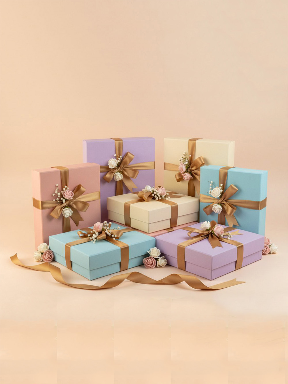 stylish decorative rigid packaging box