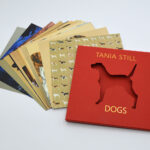 Printed die cut postcard for direct mail marketing