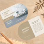 Printed die cut postcard for direct mail marketing