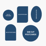 Printed die cut postcard for direct mail marketing