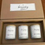 custom duo trio candle gift box with inserts