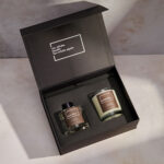 custom duo trio candle gift box with inserts