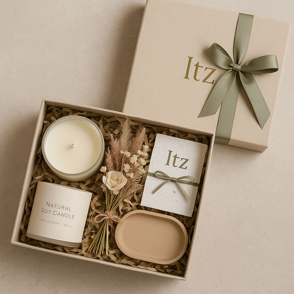 premium candle duo trio box with elegant finish