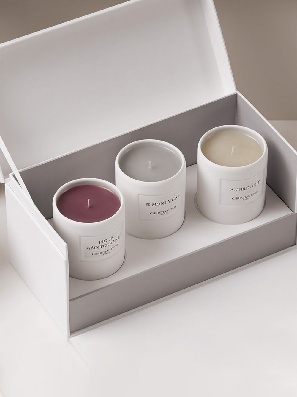 custom duo trio candle gift box with inserts