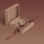 Luxury Ribbon Rigid Packaging Box with Bow