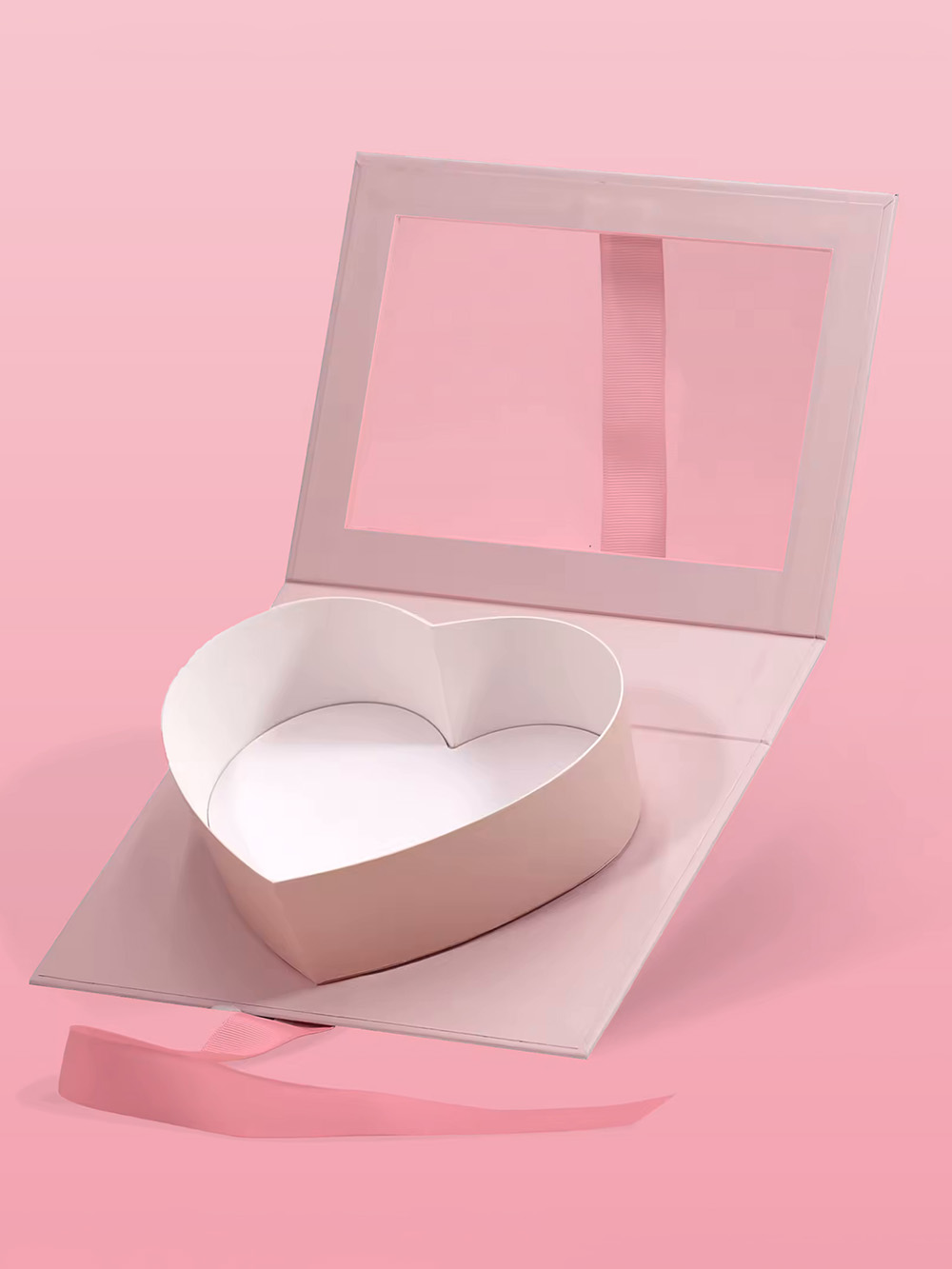 Luxury Ribbon Rigid Packaging Box with Bow