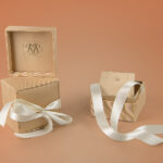Ribbon Closure Rigid Box for Luxury Gift Packaging