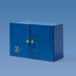 custom faux leather rigid box with durable design