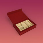 custom faux leather rigid box with durable design