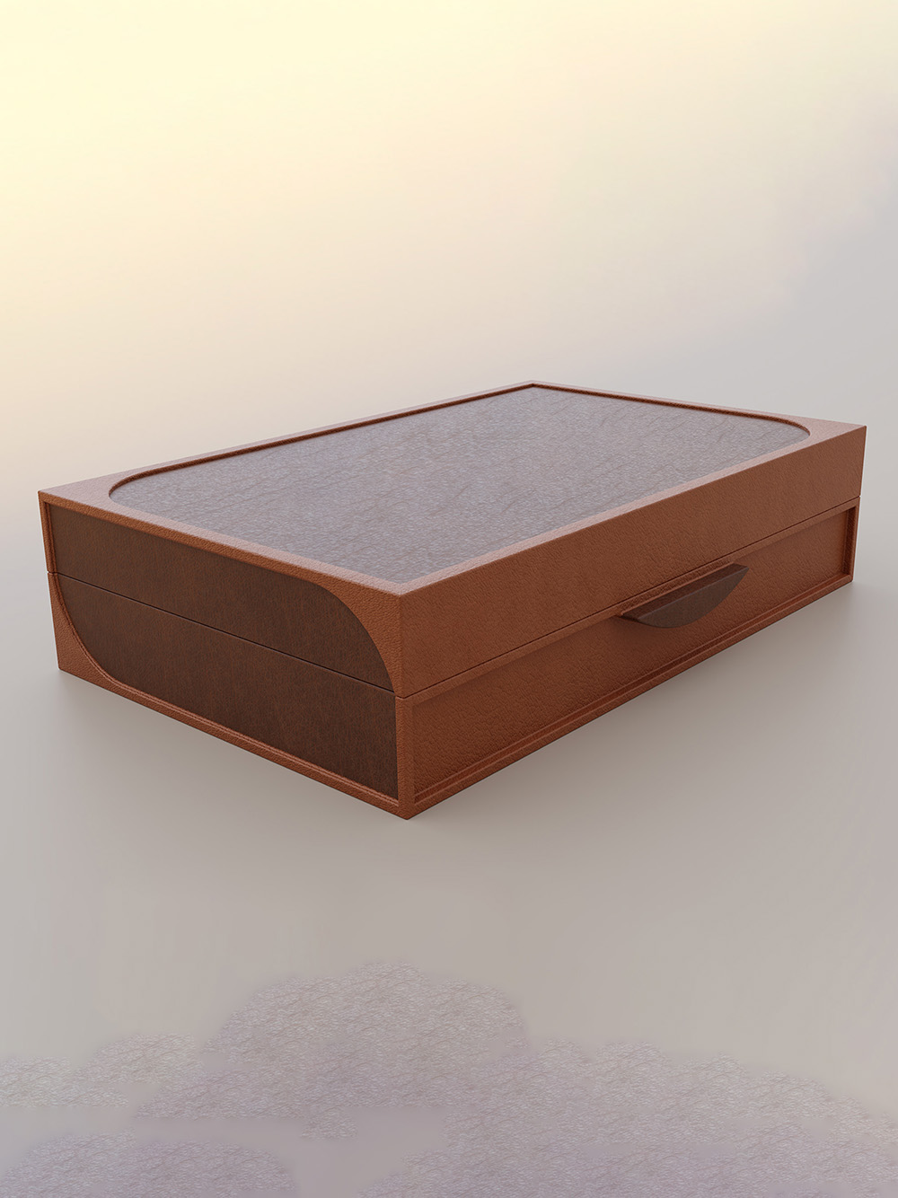 decorative faux leather rigid box with premium look
