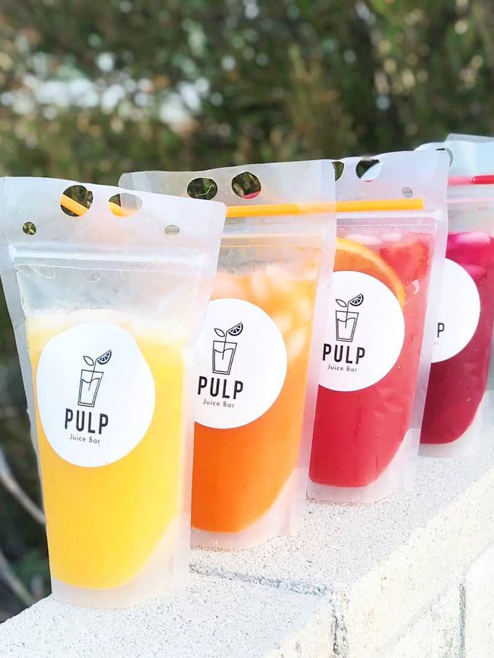 Frozen Alcoholic Drink Pouches Aluminum foil Stand Up Bags