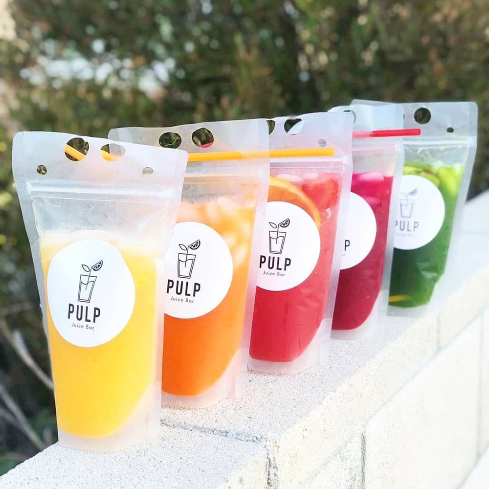 Frozen Alcoholic Drink Pouches Aluminum foil Stand Up Bags