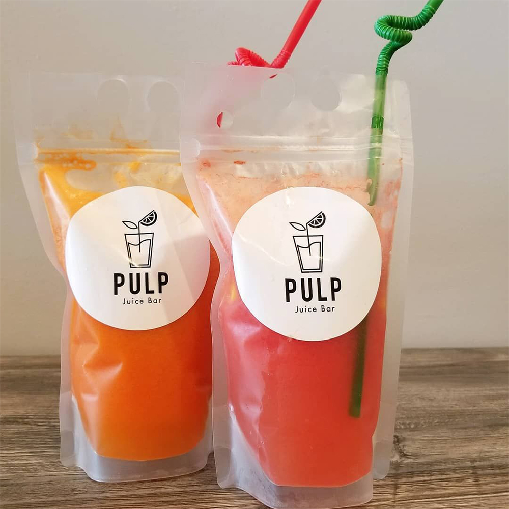 Frozen Alcoholic Drink Pouches Aluminum foil Stand Up Bags