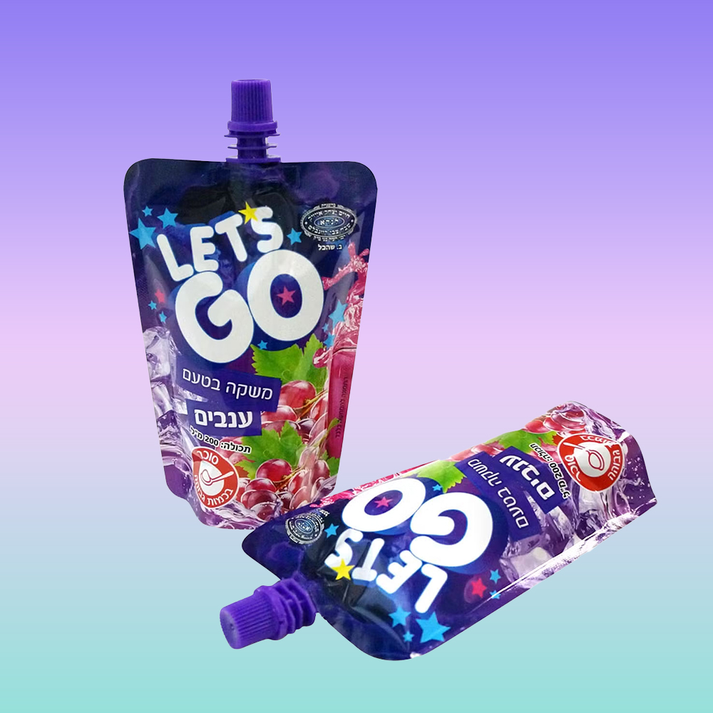 Frozen Alcoholic Drink Pouches Aluminum foil Stand Up Bags