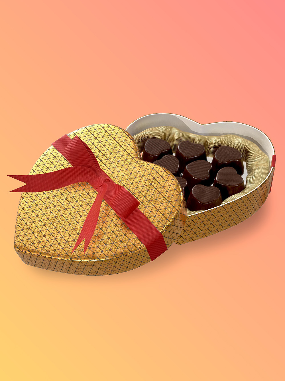 Custom Heart Shaped Rigid Packaging