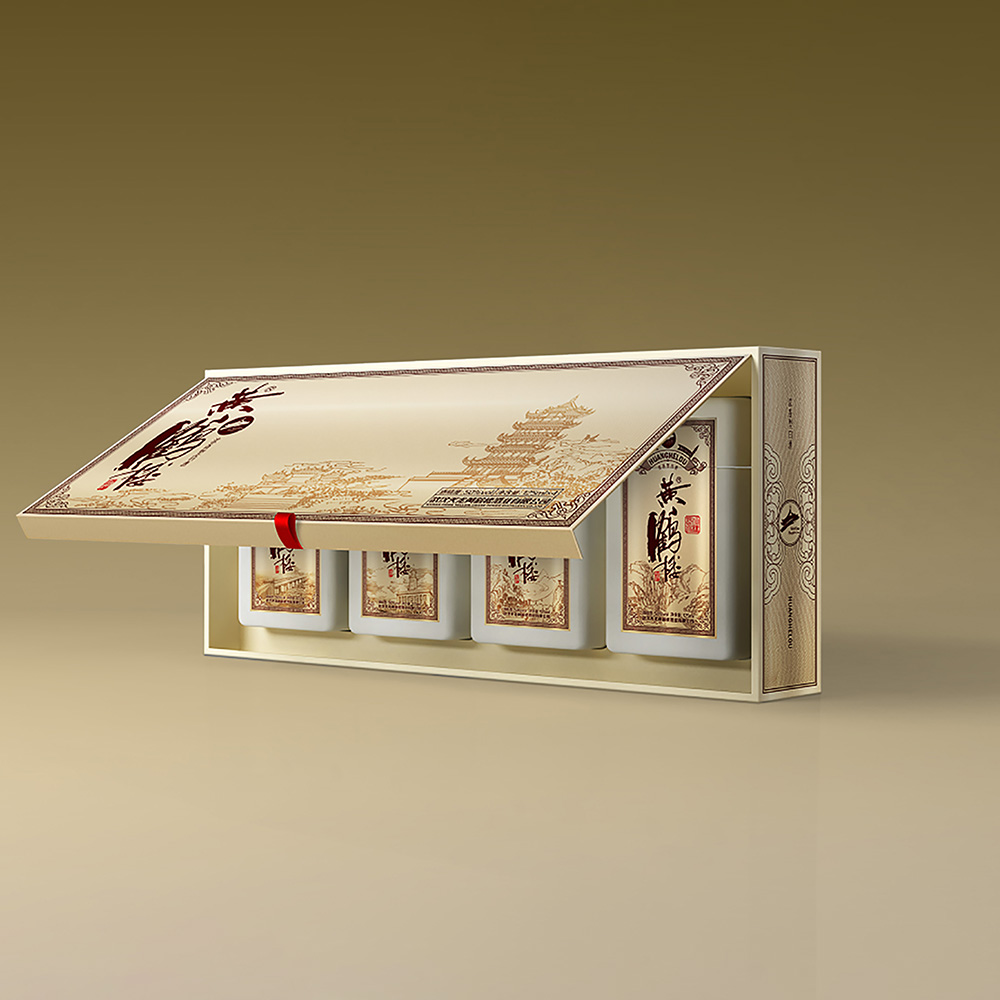 Stylish hinged rigid box for high-end retail packaging