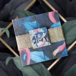 Custom invitation rigid box with elegant presentation style