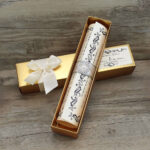 Custom invitation rigid box with elegant presentation style