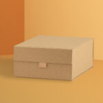 Custom kraft rigid box with durable and natural finish